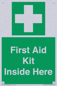 First Aid Kit Inside Here